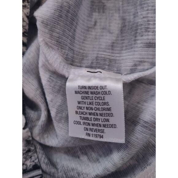 Style & Co petite embellished scroll shirt bling Henley 3/4 sleeve Small PS - Picture 8 of 8